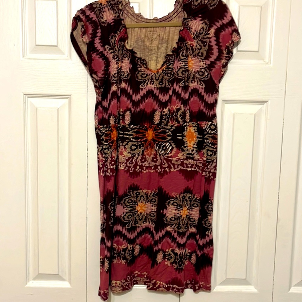 Sonoma Life and Style light cotton multi colored Summer Dress in PXL.